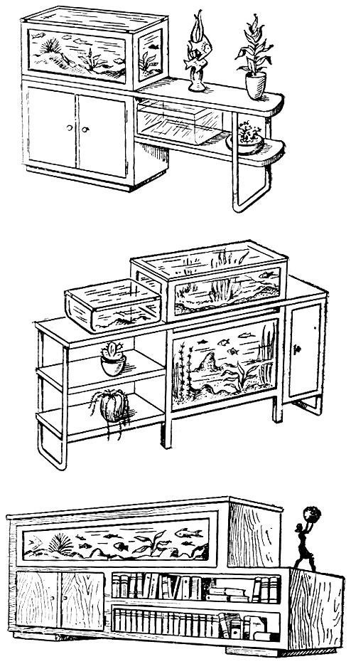 Современное оформление аквариумов